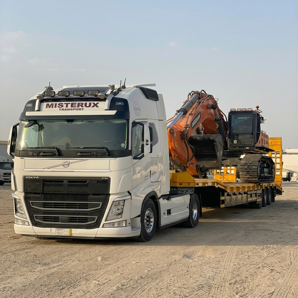 نقل بسطحة لمواد البناء